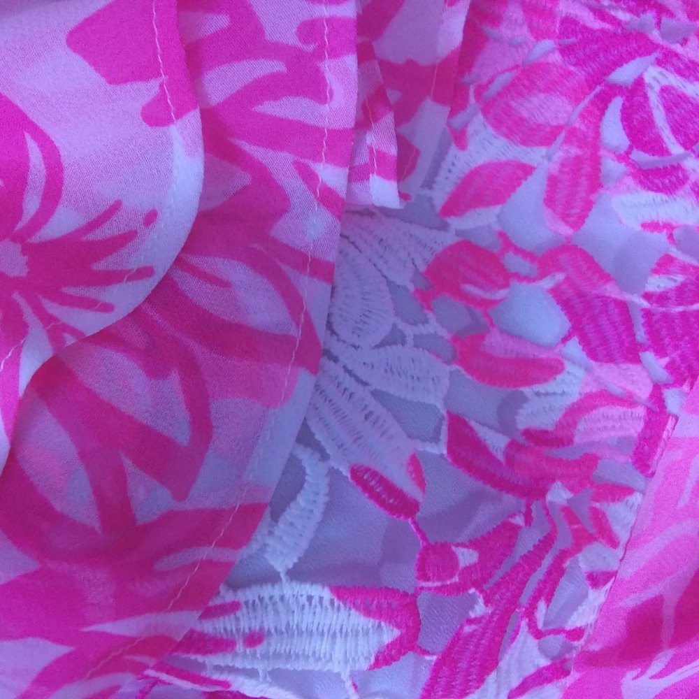 Lilly Pulitzer pretty pink feminine layered the Olive top size 12 barbiecore - Picture 15 of 15